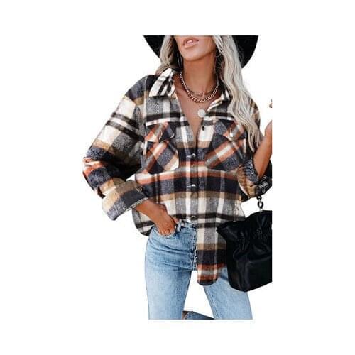 Женские рубашки в клетку XIZOU China At AliExpress