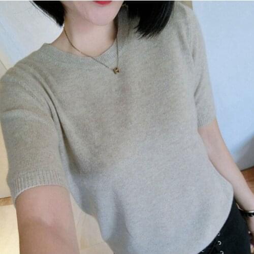 YAXOO Women's Knitted T-shirts