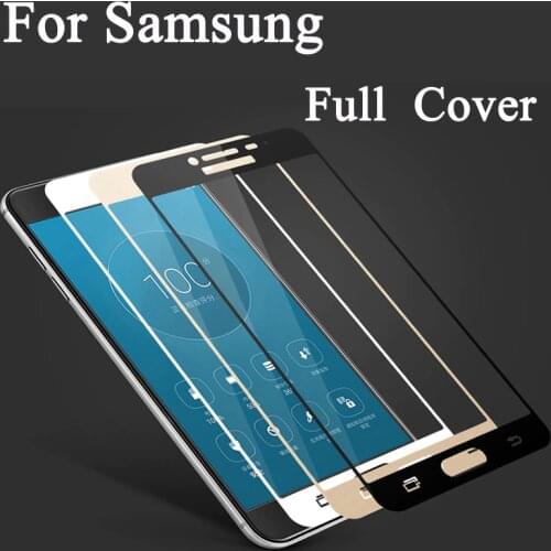 Full Cover Tempered Glass For Samsung Galaxy J5 J7 J3 2017 A3 A5 A7 2016 J5 Prime S6 S7 A8 Plus 2018 Screen Protector Toughened