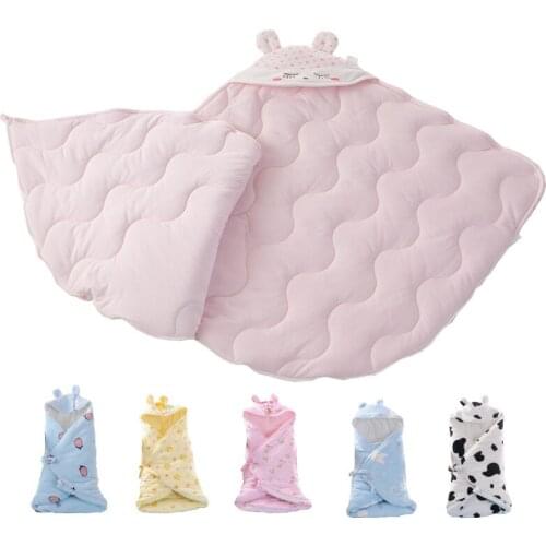 Winter Baby Blankets Newborn Swaddle Soft Flannel Swaddle Baby Wrap Warm Boy Girls Blanket Cotton Stroller Blankets Sleeping Bag