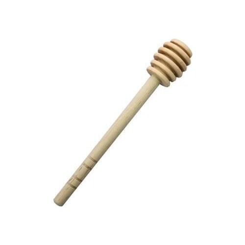 1 PCS Stick Rod Spoon Drizzler Server Muddler Wooden Long Wooden Mini Bee Honey Dipper Stirrer Stirring approx 20mm*35mm*150mm