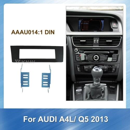 2 din Radio Fascia for AUDI A4L Q5 2013 Stereo Audio Panel Mount Installation Dash Kit Frame Adapter Radio Stereo DVD