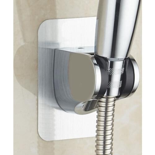 2 pcs Shower Head Holder Punch Free Strong Adhesive Wall Mount Hook Adjustable Shower Holder for Bathroom SAL99