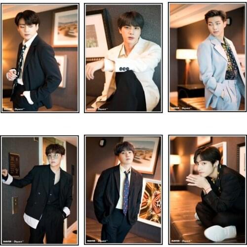 2022 New Kpop Bangtan Boys Poster New JUNG KOOK JIMIN SUGA RM JHOPE Decoration Painting Hd Photo Wall Sticker Home Decor