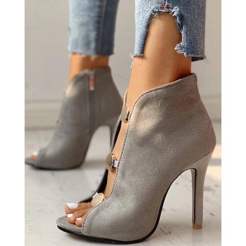 Vintage roman summer women flock sandals sexy open toe high heels sandles studded buckle gladiator designer Party Shoes Woman