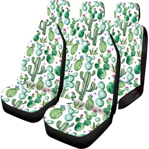 Aimaao Cactus Print Auto Seat Covers Universal Fit Most Vehicles Sedan Jeep For Tesla Model 3 Peugeot 206 207 2008 407 307