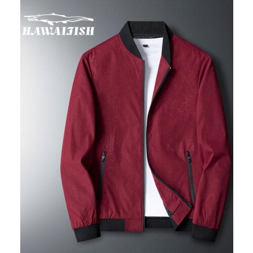 Hawaifish brand jacket men Spring and autumn new mens casual windbreaker youth thin stand-up collar casacas para hombre