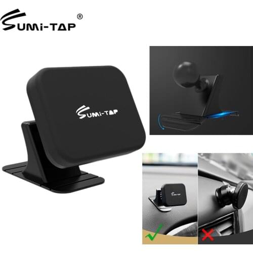 Sumitap Magnetic Car Phone Holder Sticker 360 Universal Dashboard Magnet Support Bracket Car Mount Stand for iPhone 12 11 Xiaomi