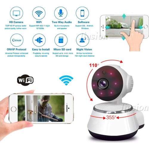 WiFi Mini Nanny Camera IP Cam HD Video Audio Recorder IR Night Vision Motion Sensor Home Remote Baby Pet Monitor Cloud Storage