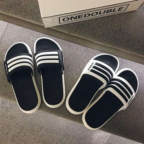 Slippers mens summer fashion wear Korean slippers mens and womens outdoor fashion 2019 cool slippers mens Beach Flip Flops
