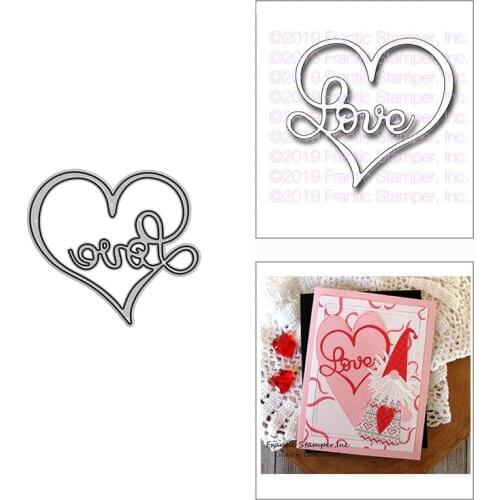 2021 New Fancy Love Heart Metal Cutting Dies for DIY Scrapbooking Decoration and Card Making Paper Craft Embossing No Stamps