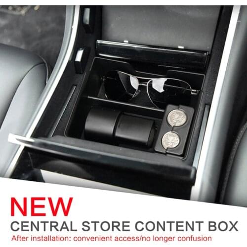 Center Console Armrest Box For Tesla Model 3 Storage Case Arm Rest Organizer Tray