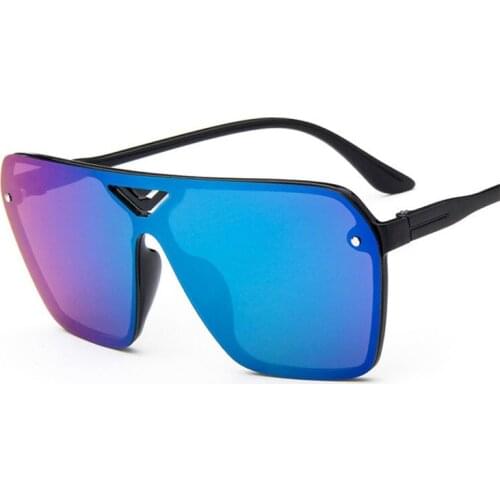 Hot 2018 Reflective Rimless Pilot Sunglasses Women Designer Luxury Man/Women Sun Glasses Classic Vintage UV400 Outdoor