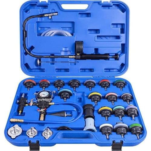 28Pcs universal radiator pressure tester vacuum cooling system test detector group cooling tester