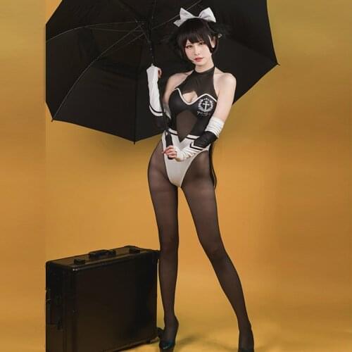 Azur Lane IJN Takao/ IJN Atago Cosplay Costume Jumpsuit Girls Racing Suit Halloween Carnival Outifits Costumes for Women Adult