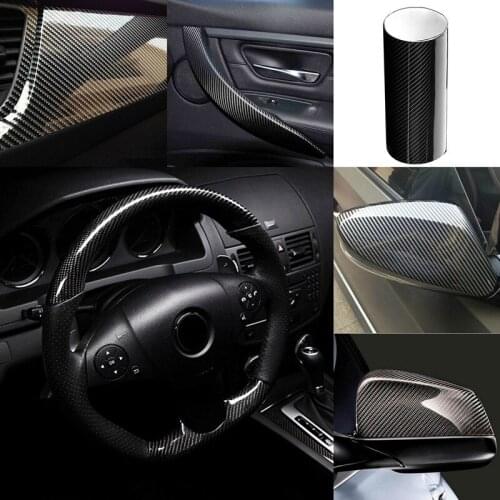 152CM 5D High Gloss Durable Carbon Fiber Vinyl Film Car Styling Wrap Motor Car Auto Styling Accessories Interior Exterior Film