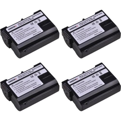 4Pcs 2000mAh EN-EL15 EN-EL15A ENEL15 EN EL15 EL15A Battery for Nikon D600 D610 D600E D800 D800E D810 D7000 D7100 d750 V1 Camera