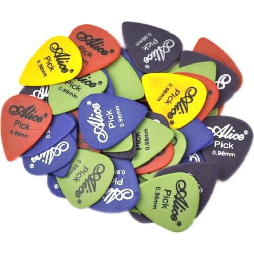 50pcs Gauge 0.98mm Alice Delrin Guitar Picks Plectrums For Electric Guitar