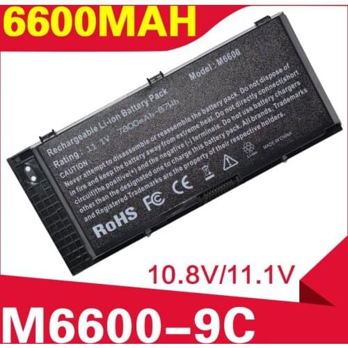 ApexWay 87Wh Laptop battery FV993 PG6RC R7PND OTN1K5 for DELL Precision M4600 M4700 M4800 M6600 M6700 M6800