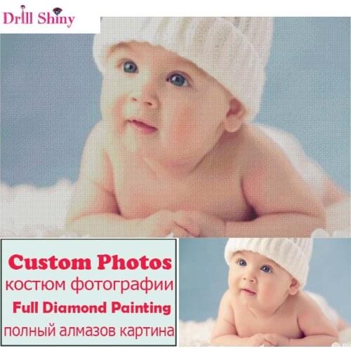 DIY PHOTO CUSTOM Diamond Painting Picture of Rhinestones Diamond Embroidery Cross Stitch Private Picture Embroidery Home decor