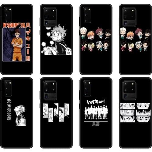 Black tpu Case For Samsung galaxy S20 /S20 PLUS/S20 ultra/S20+ /S20FE back cover oya oya oya haikyuu love volleyball