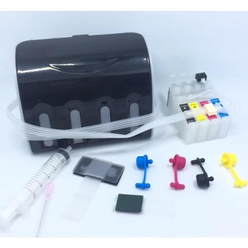 YOTAT BK\Y\M\C CISS ink cartridge T1631 - 4 for Epson WorkForce WF-2510 WF-2520NF WF-2530WF WF-2540 WF-2010W WF-2630WF