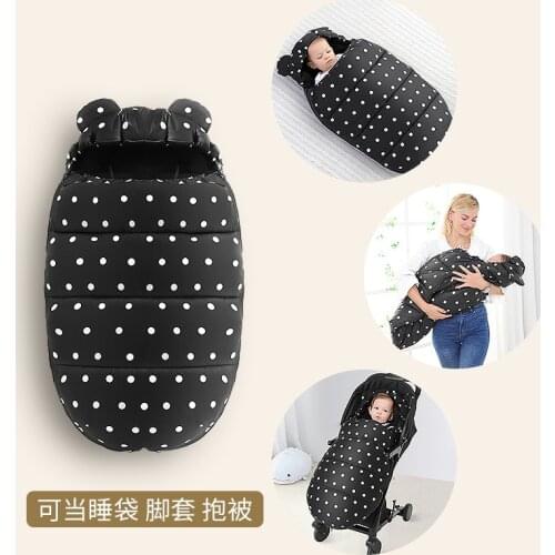 Autumn Winter Baby Sleeping Bags Baby Sleepsacks Soft Warm Envelope Newborn Wearable Stroller Blanket With Footmuff Pram
