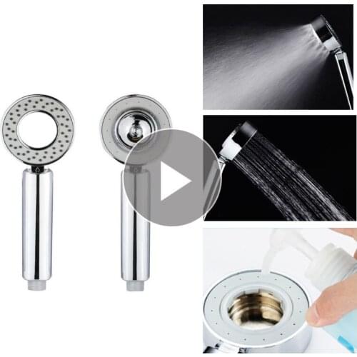 Bathing Double-sided Dual Function Bath Kids Showing Head Water Saving Round ABS Chrome Booster Bath Baby Shower High Pressure