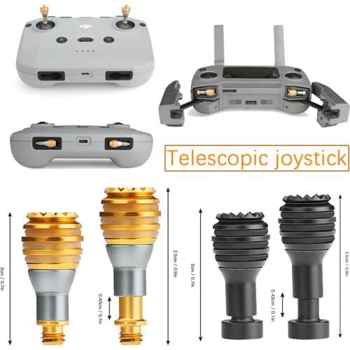 Remote Controller Joystick Aluminium Alloy Rocker Stick for Mavic 2 Pro/Air2/mini Accessories Can Be Stored and Heightened