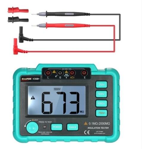 Electrical Instrument Megohmmeter Vc60b+ Digital Insulation Resistance Tester