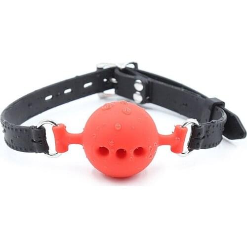 BDSM Bondage Restraints Harness Strap Gag Silicone Gag Ball Oral Fixation Mouth Stuffed Sex Toy for Unisex Accessories