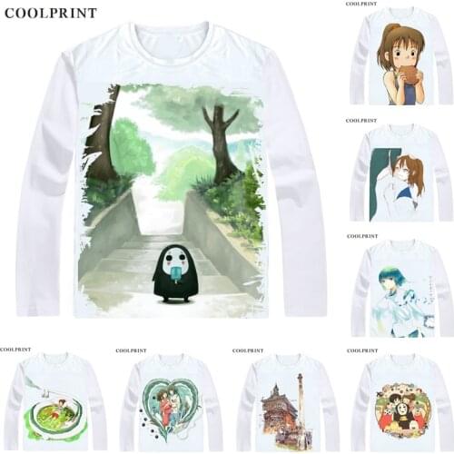 Spirited Away T-Shirts Multi-style Long Sleeve Shirts Miyazaki A Voyage of Chihiro Sen to Chihiro no kamikakushi Cosplay Shirt