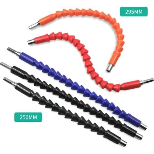 250mm/295mm Snake Flexible Shaft Hex Flex Electric Drill Universal shaft Extention Magnetic Screwdriver Bit Holder Connect Rod