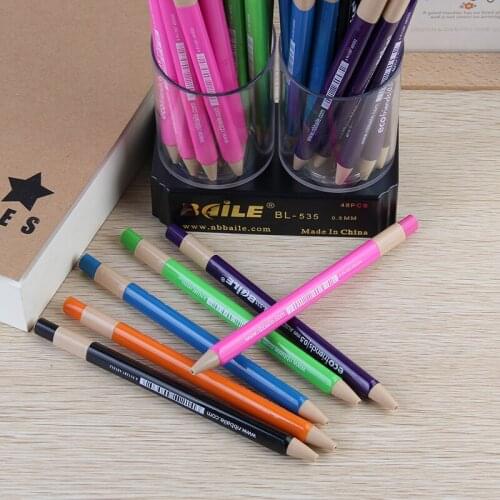 Free shipping 6pcs 0.5mm automatic pencils high quality mechanical pencil propelling pencil 0.5mm auto pencil