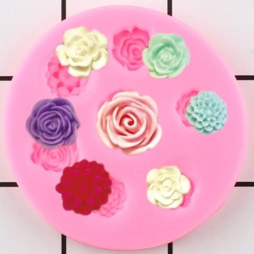 Roes Silicone Mold Daisy Sugarcraft Fondant Cake Decorating Tools Chocolate Gumpaste Moulds Candy Mould Polymer Clay Molds