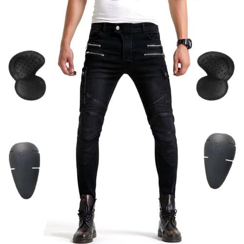 2020 Moto pants leisure motorcycle jeans riding trousers off-road motocross riding pants zipper design with protection WF-07