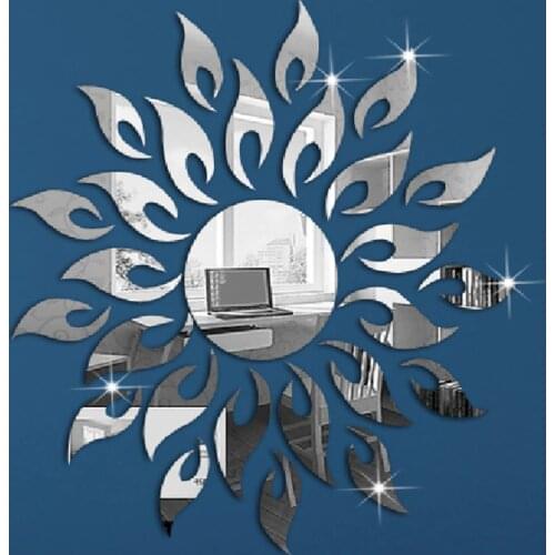 2019 new real special offer mirror Living Room Acrylic diy Mirror sticker watch 3D Wall Stickers Home Decoration