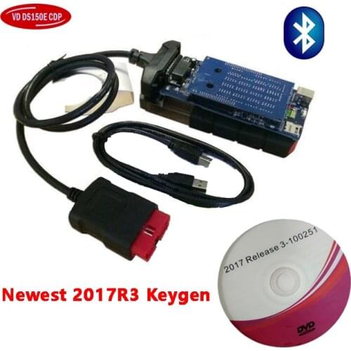 2021 NEW VCI 2017R3 Free Keygen on CD Vd Ds150e Cdp Bluetooth for Delphis Led Cars Obd2 Automotive Scanner Auto Diagnostic Tools