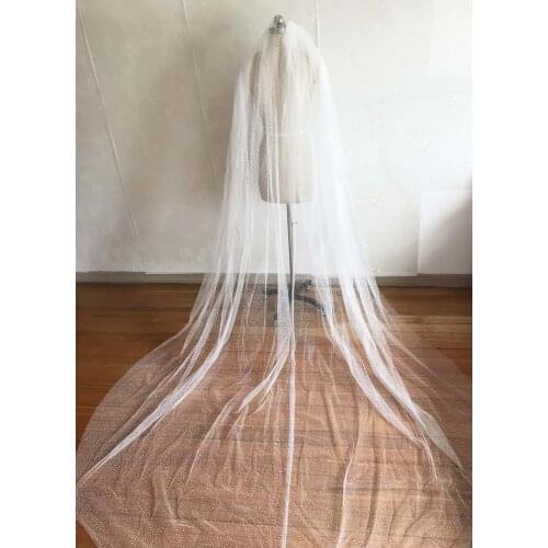 New Arrival Bling Bling Three Meters Long Cheap Wedding Veil 2020