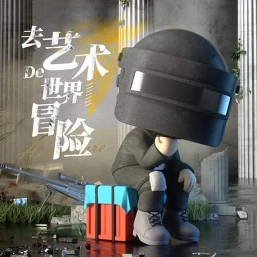 PBUG Blind Box Toys Cool Game For Peace Anime Action Figure Random Surprise PVC Model Gift Decoration Birthday 9Pcs/Set