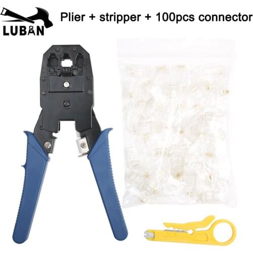 Flat Network Ethernet Cable Tester RJ45 Kit Crimping Tool Network Computer Maintenance Repair Tool Kit Cable Tester Cross