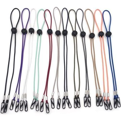 Adjustable Masks Holder Face Mask Lanyard Convenient Holder Rope Anti-lost Portable Mask Hanging Neck Rop Ropes Mask Storage Rop