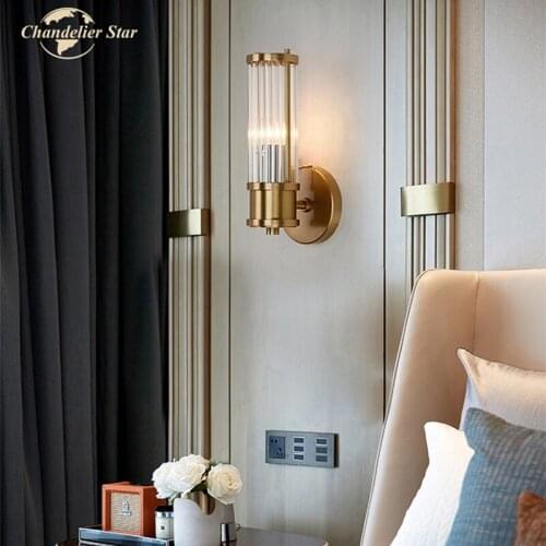 Modern LED Wall Lamp Luxury Gold Black Column Wall Sconce for Kitchen Bedroom Dining Room Living Room Indoor Lighting Decoration