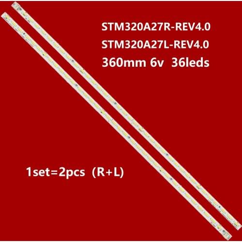 2PCS LED Backlight strip 36 Lamp For Pana sonic TC-L32X35X TH-L32X30C LE32HWB TX-L32X3E STM320A27R STM320A27L_REV4.0_36_100927