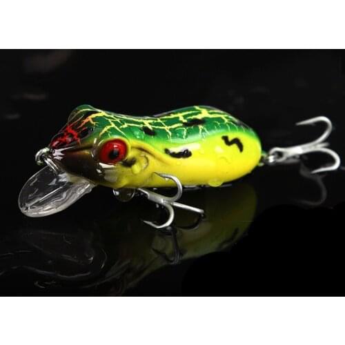 Topwater 5cm/10g Floating Fishing bait Artificial Hard Frog Lures Crankbait Wobblers for Sneakhead Fishing Tackle