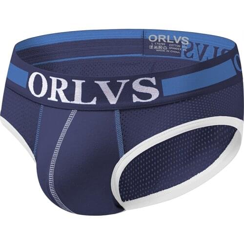ORLVS Briefs Adult Male Underpants Full Of Modern Wide Oversized Belt Prevent Clinging Rectal Area Independent Pouch Sport Short