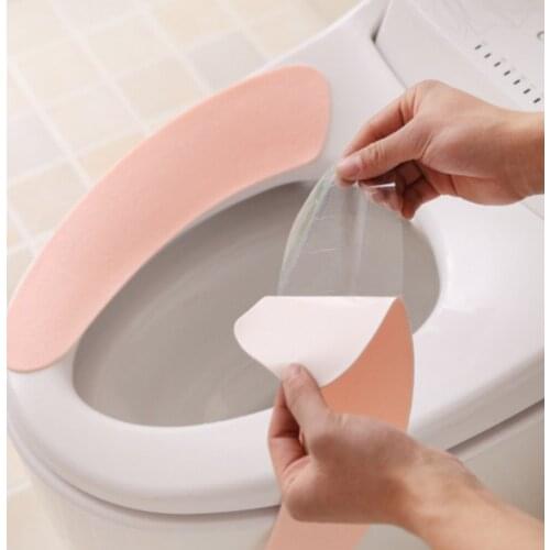 Universal Waterproof Washable Bathroom Warmer Seat Sticker Lid Pad Comfortable Soft Toilet Seat Cover Mat Cloth Cushion