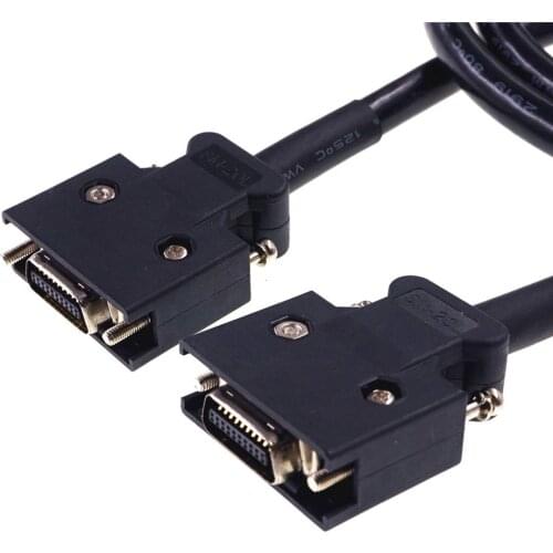 1 piece SCSI cable 20 Pin Servo Data Connector Extension MDR Male to Male 10320 for Yaskawa Delta for Panasonic for Mitsubishi