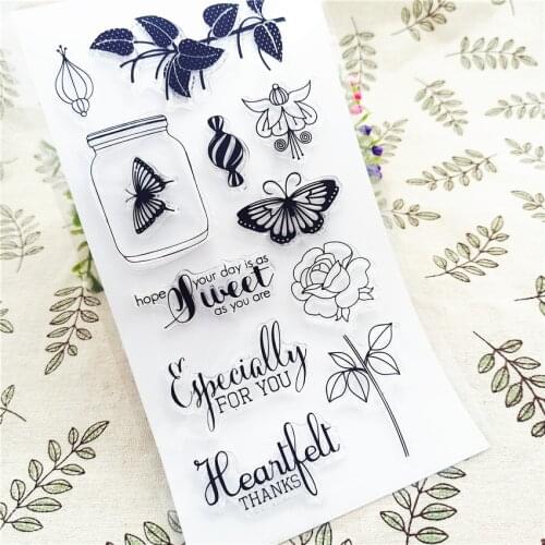 11*20CM Hot sale Glass bot Transparent Clear Stamps / Silicone Seals Roller Stamp for DIY scrapbooking photo album/Card Making