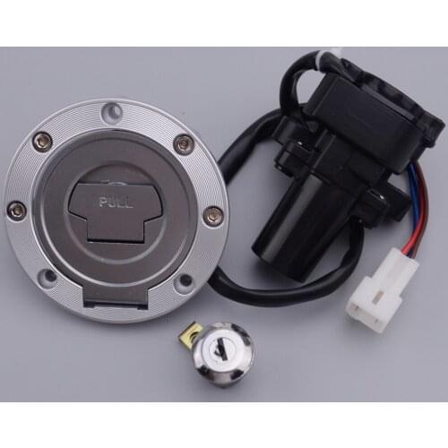 2 Pin Motorcycle Ignition Switch Lock Fuel Gas Cap Key Set fit for YAMAHA YZF R1 R6 R6S 2006 2007 2008 2009 2010 2011 2012